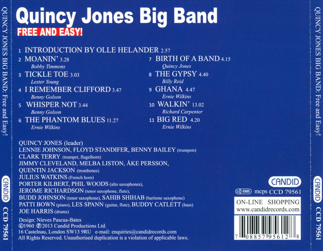 Free and Easy!: Live in Sweden 1960 cover art