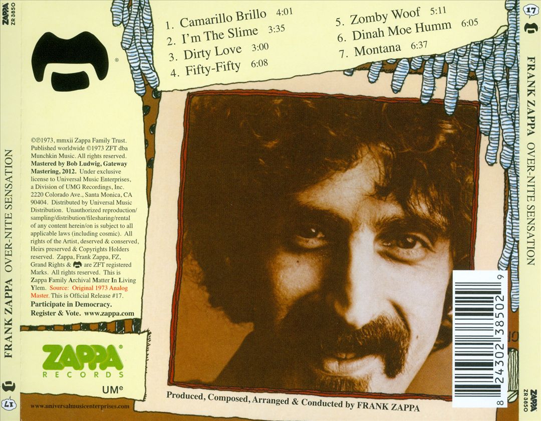Over-Nite Sensation cover art
