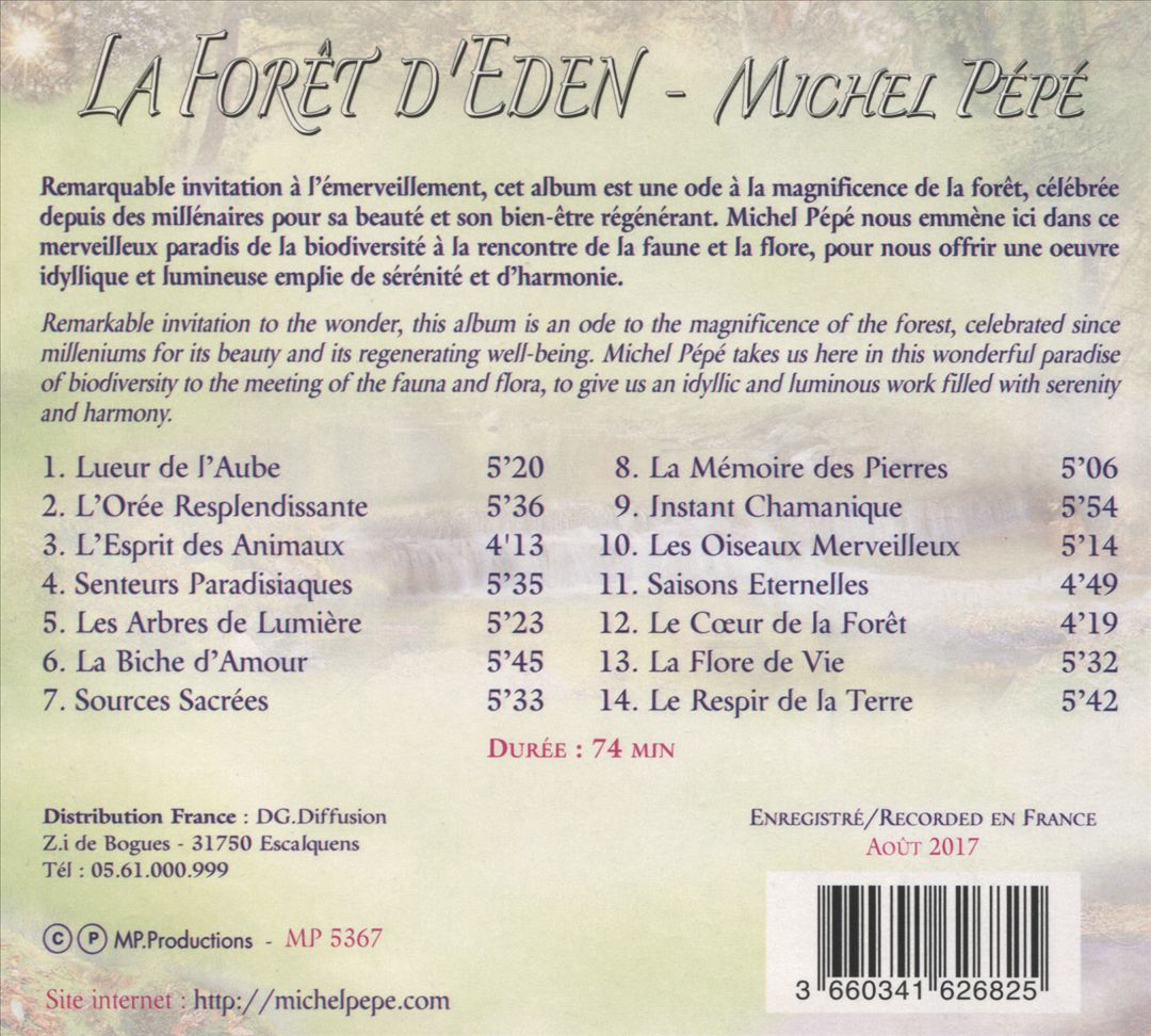 Forêt d'Eden cover art