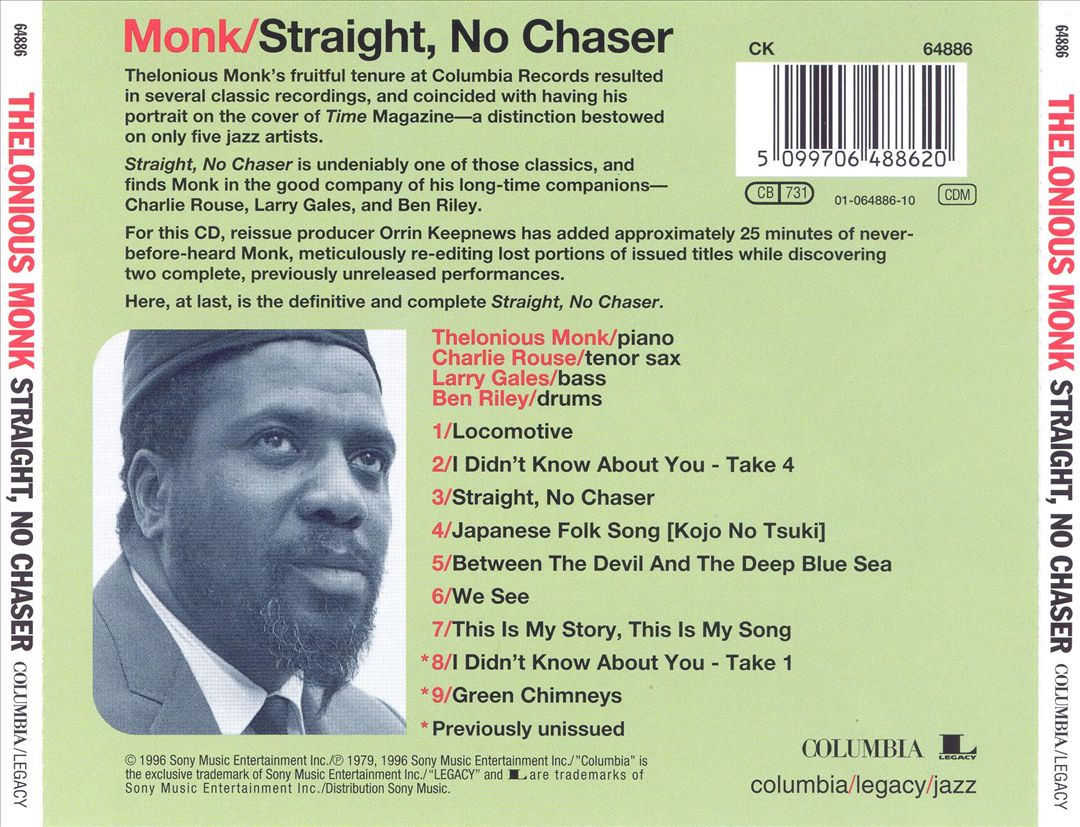 Straight, No Chaser cover art