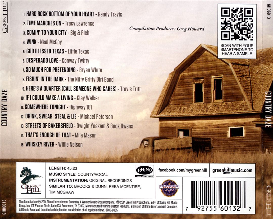 Country Daze: 15 Original Hits cover art