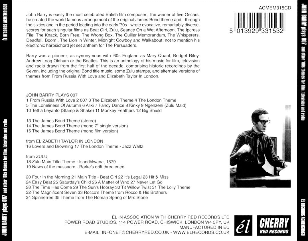 Plays 007 and Other '60s Themes for Film and Television cover art