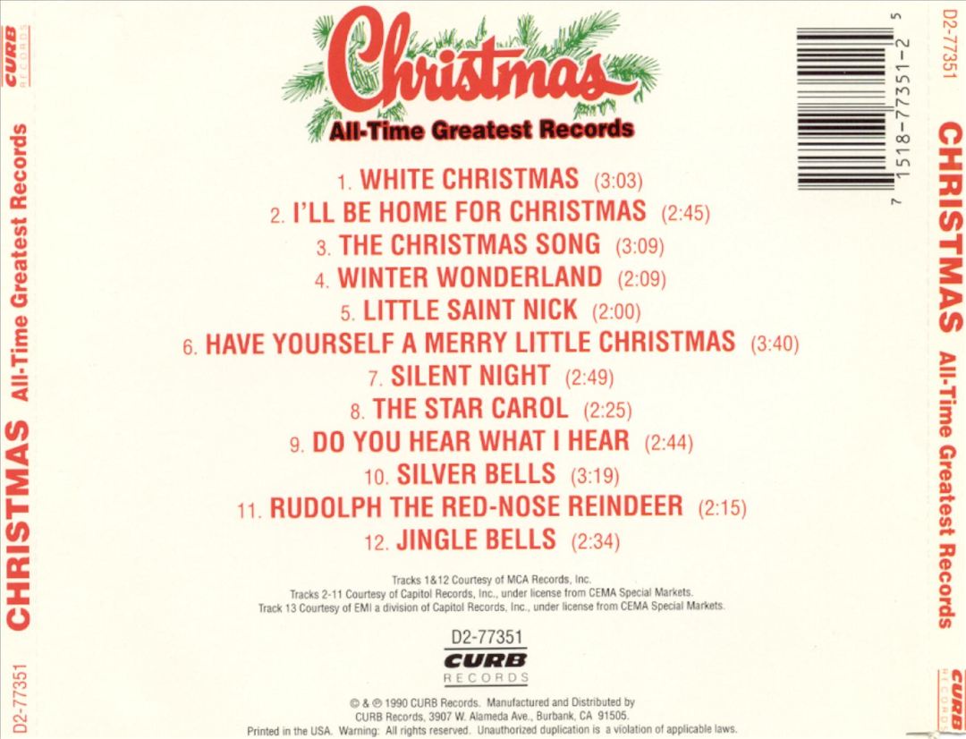 All-Time Greatest Christmas Records cover art