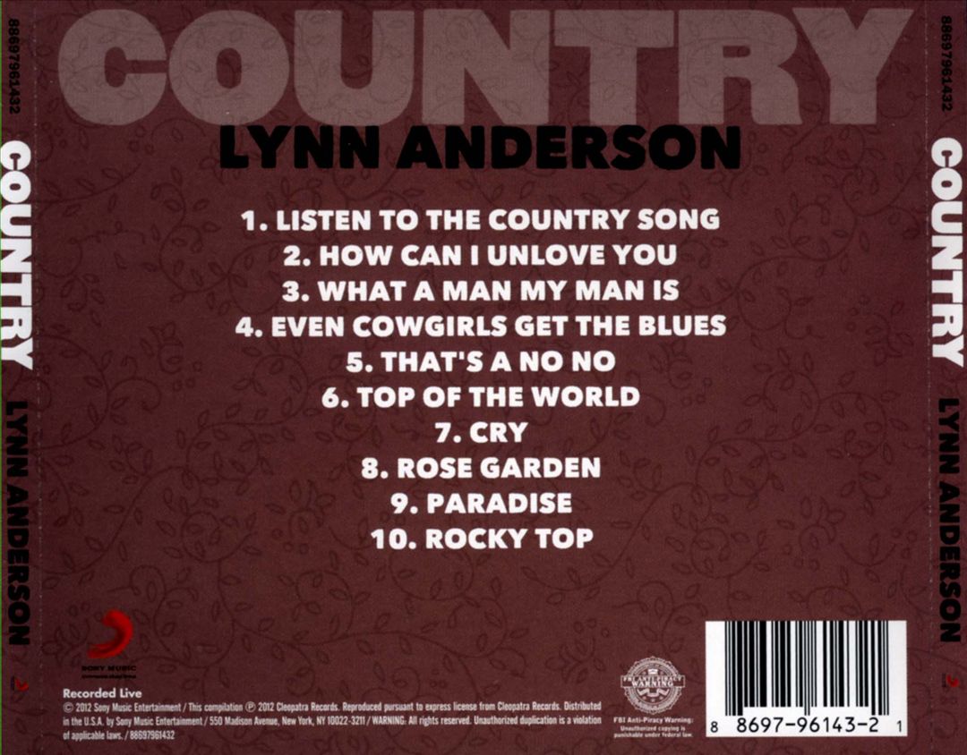 Country: Lynn Anderson cover art