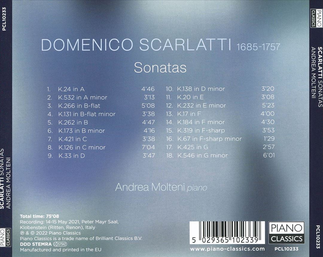 Scarlatti: Sonatas cover art