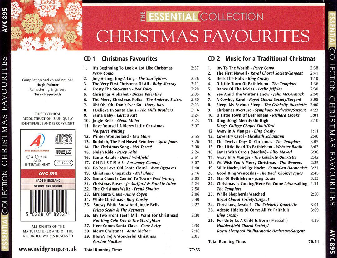 Traditional Christmas Favourites: The Essential Collection cover art