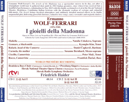 Ermanno Wolf-Ferrari: I Gioielli della Madonna cover art