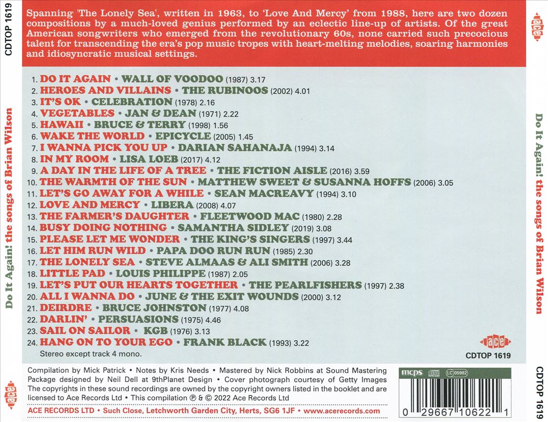 Do It Again! The Songs of Brian Wilson cover art