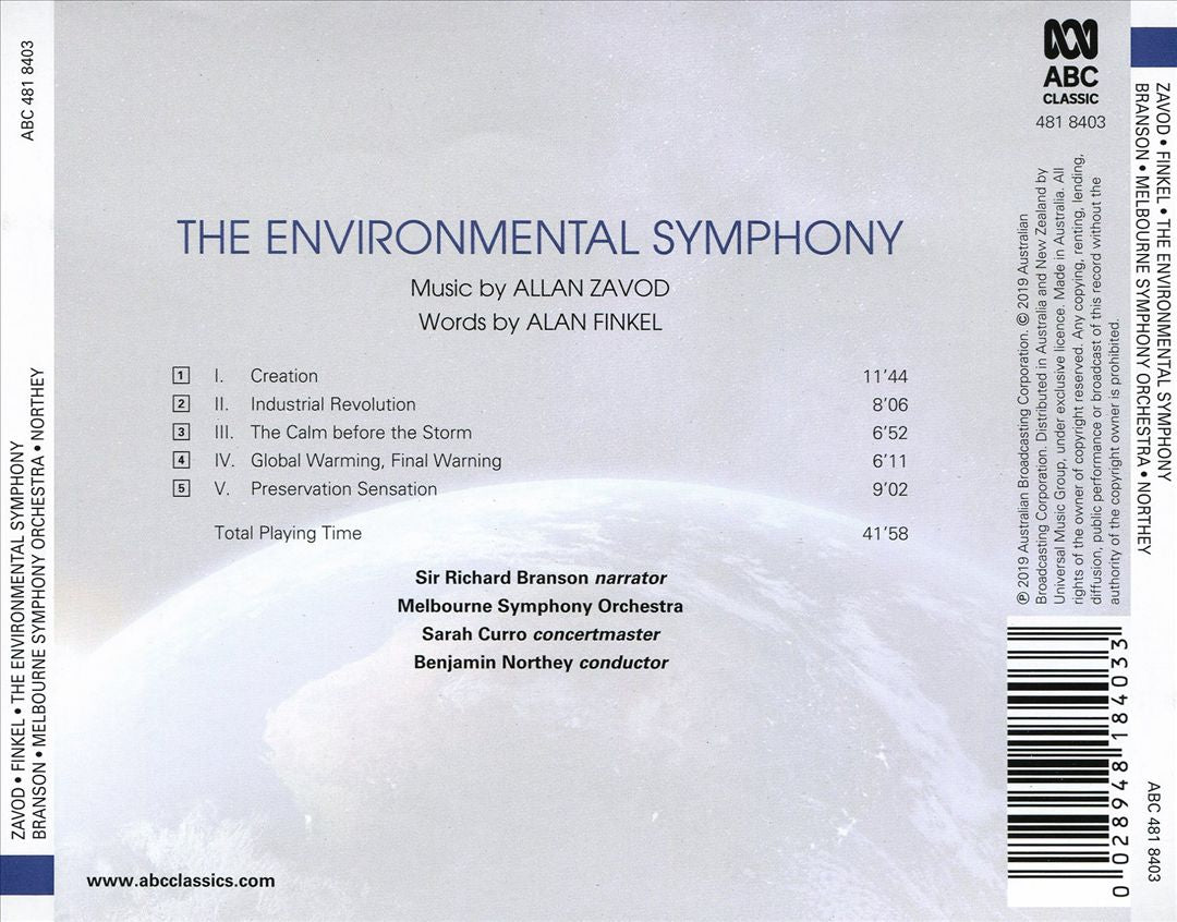 Environmental Symphony by Allan Zavod cover art