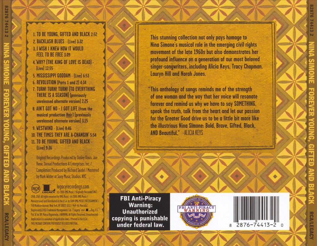 Forever Young, Gifted & Black: Songs of Freedom and Spirit cover art
