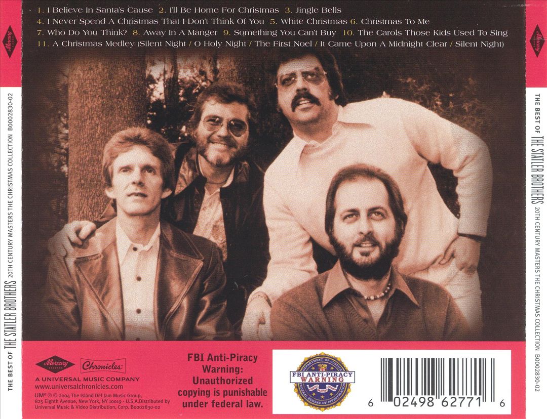 20th Century Masters - The Millennium Collection: The Best of the Statler Brothers cover art
