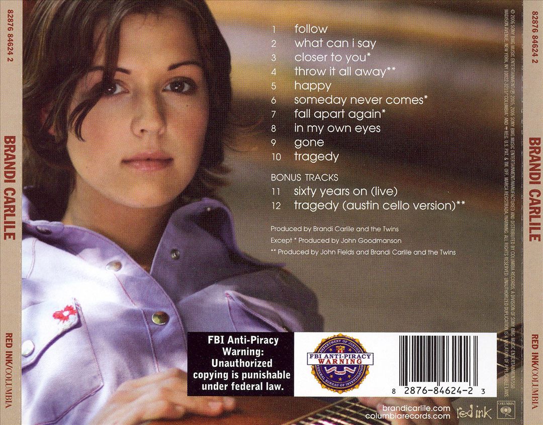 Brandi Carlile: On Tour cover art