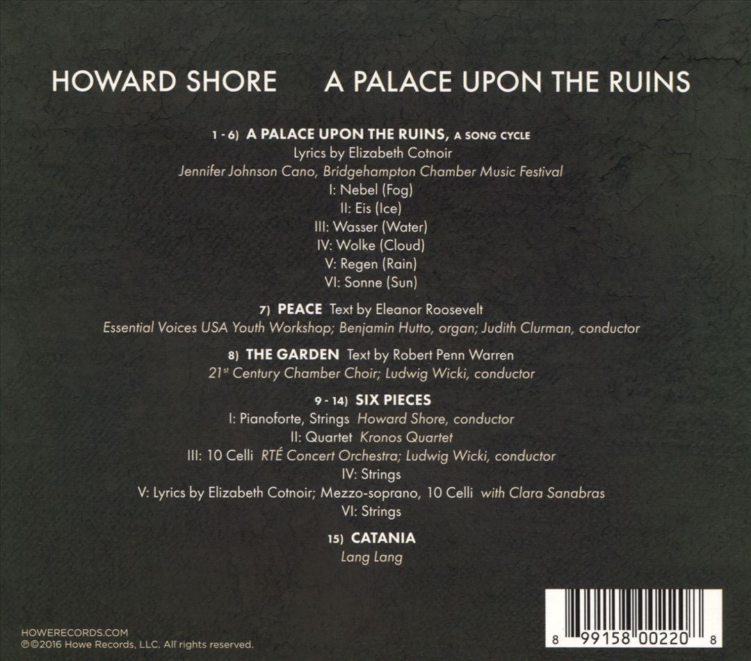 Howard Shore: A Palace Upon the Ruins cover art