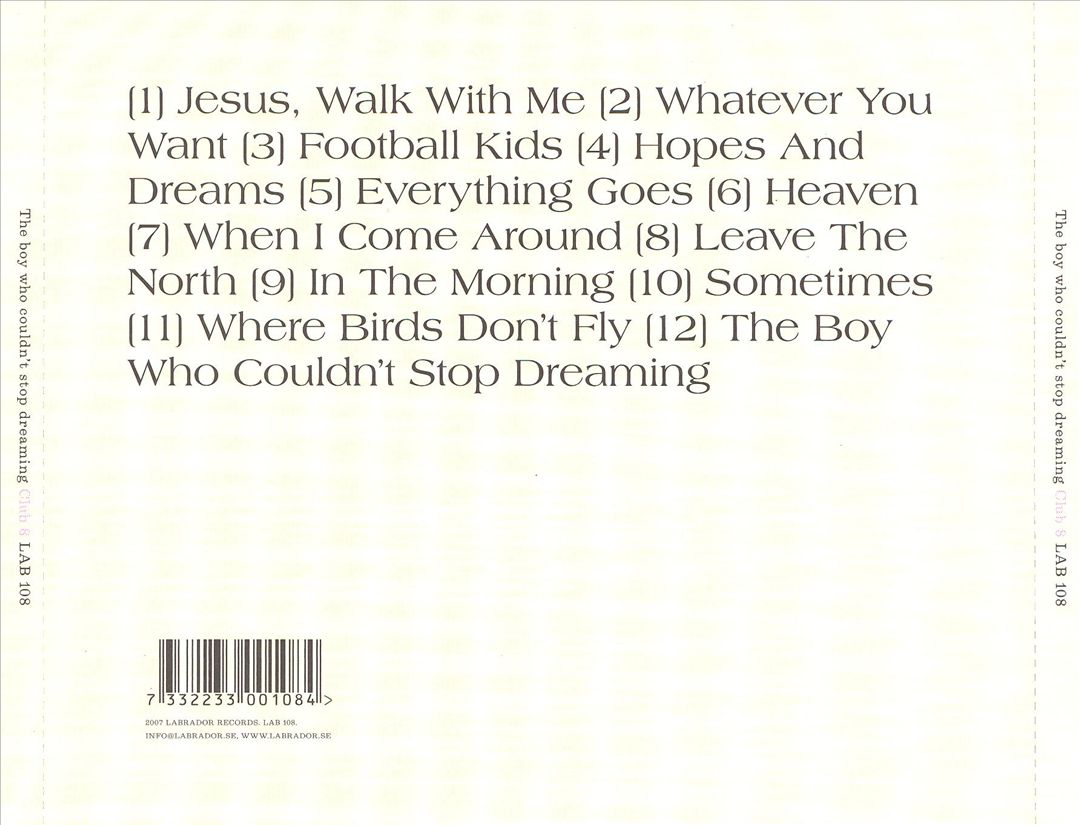 Boy Who Couldn't Stop Dreaming cover art