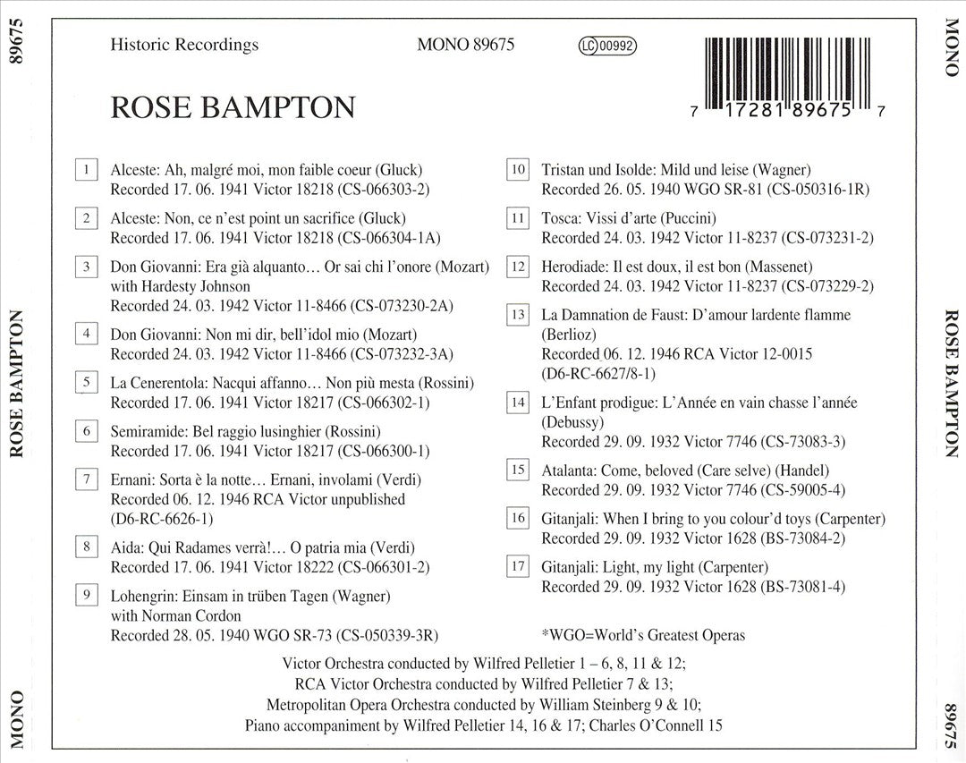Lebendige Vergangenheit: Rose Bampton cover art