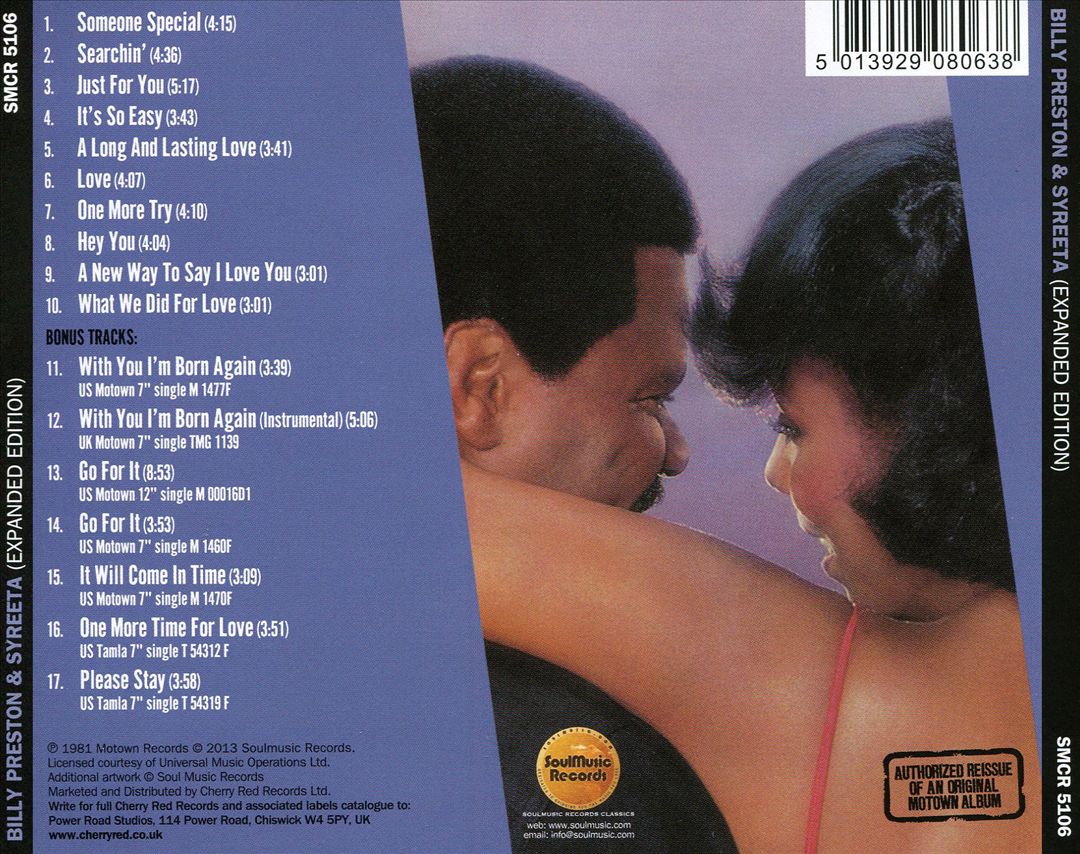 Billy Preston & Syreeta [Expanded Edition] cover art