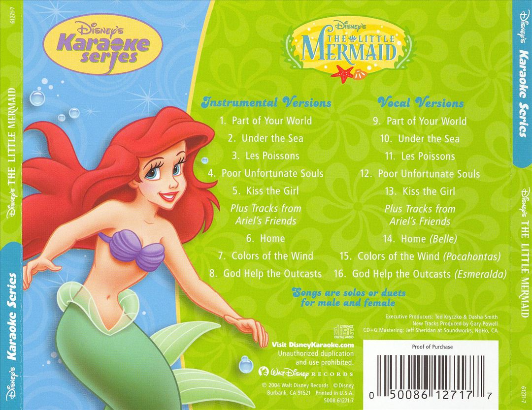 Disney's Karaoke Series: The Little Mermaid cover art