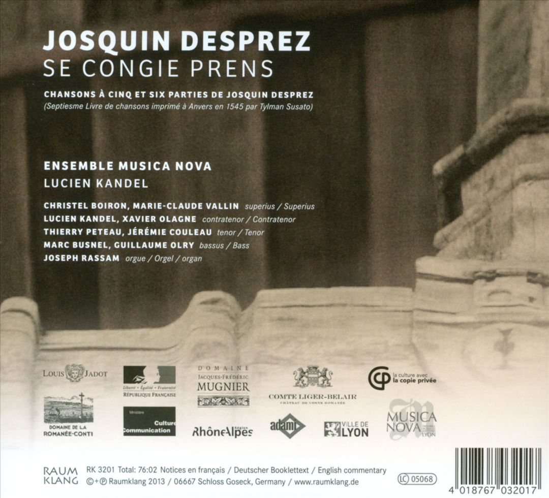 Josquin Desprez: Se Congie Prens cover art