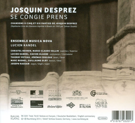 Josquin Desprez: Se Congie Prens cover art