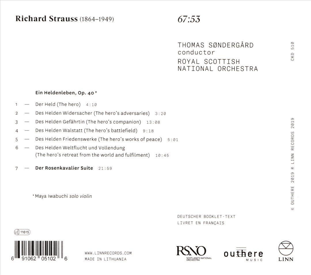 Richard Strauss: Ein Heldenleben; Der Rosenkavalier Suite cover art