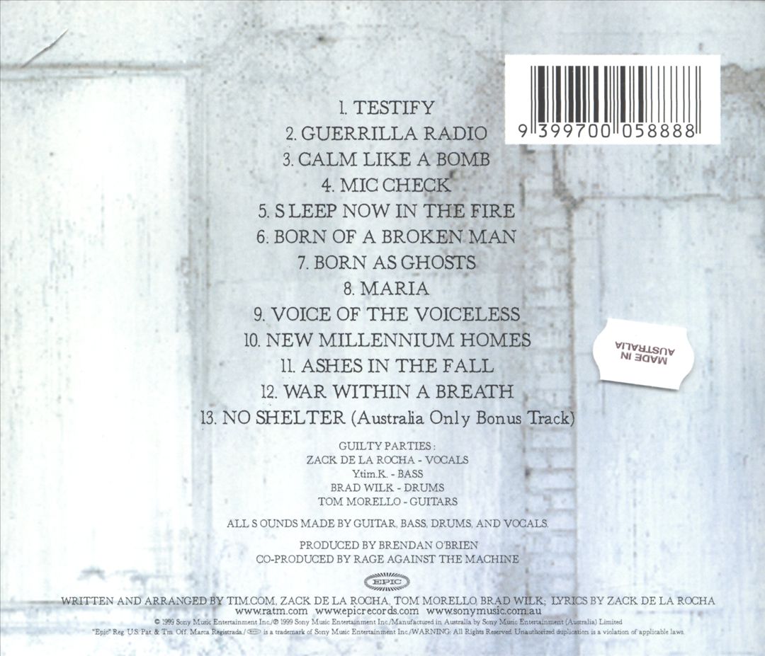Battle of Los Angeles cover art