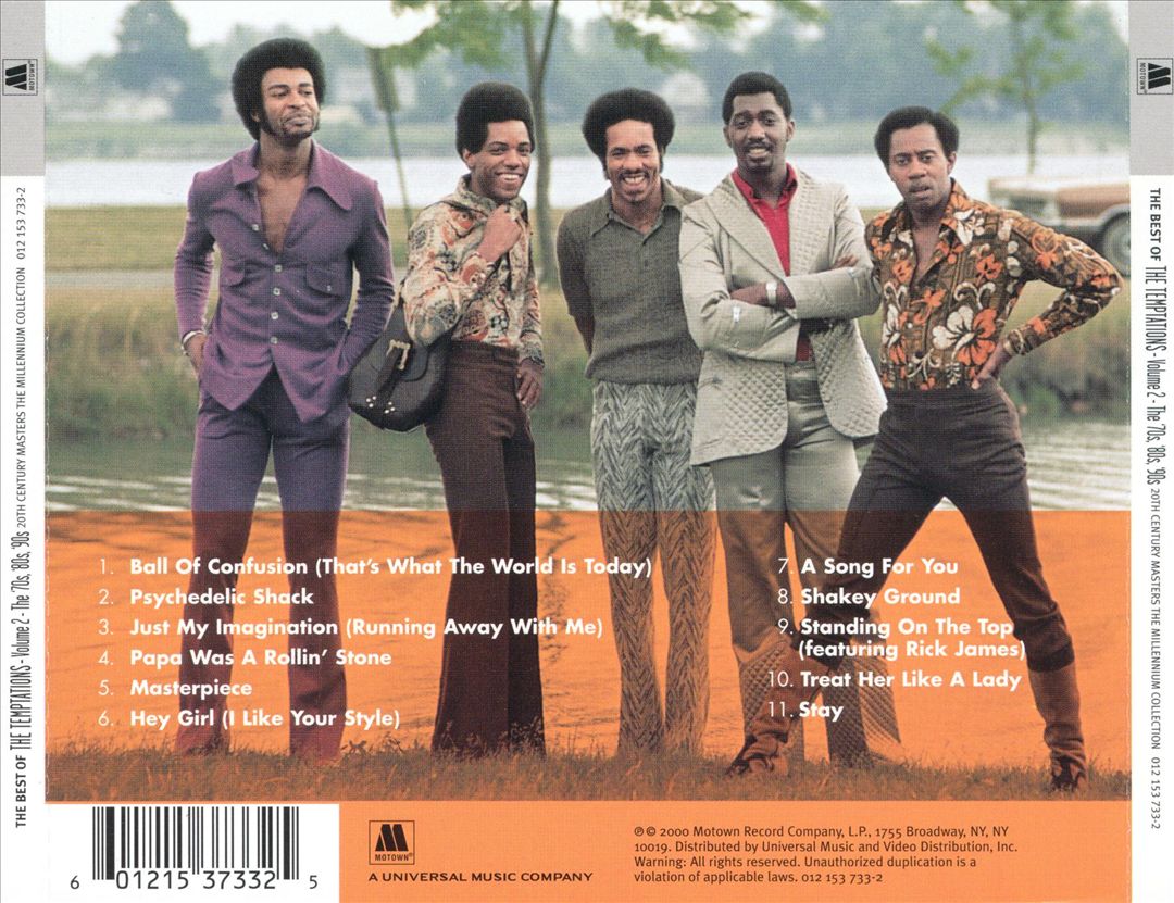 20th Century Masters: The Millennium Collection: Best of the Temptations, Vol. 2 - The '70s, '80s, '90s cover art