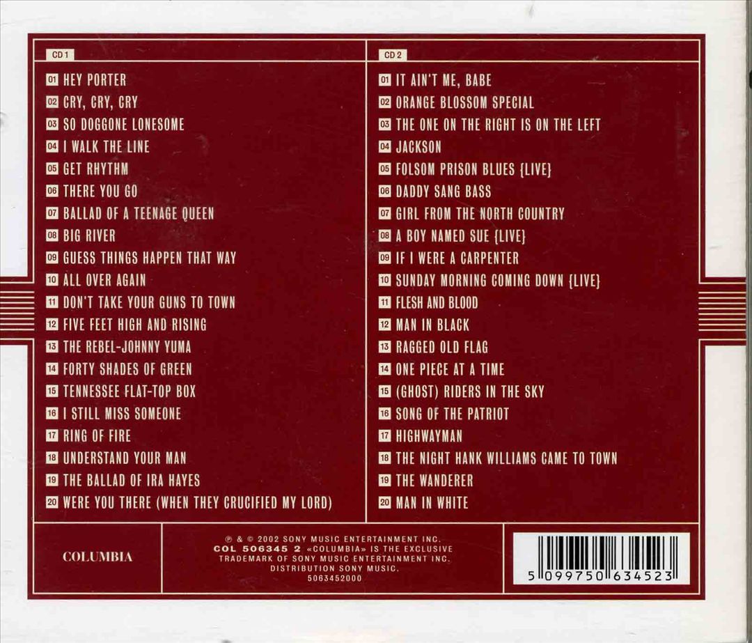 Man in Black: The Very Best of Johnny Cash [2002] cover art