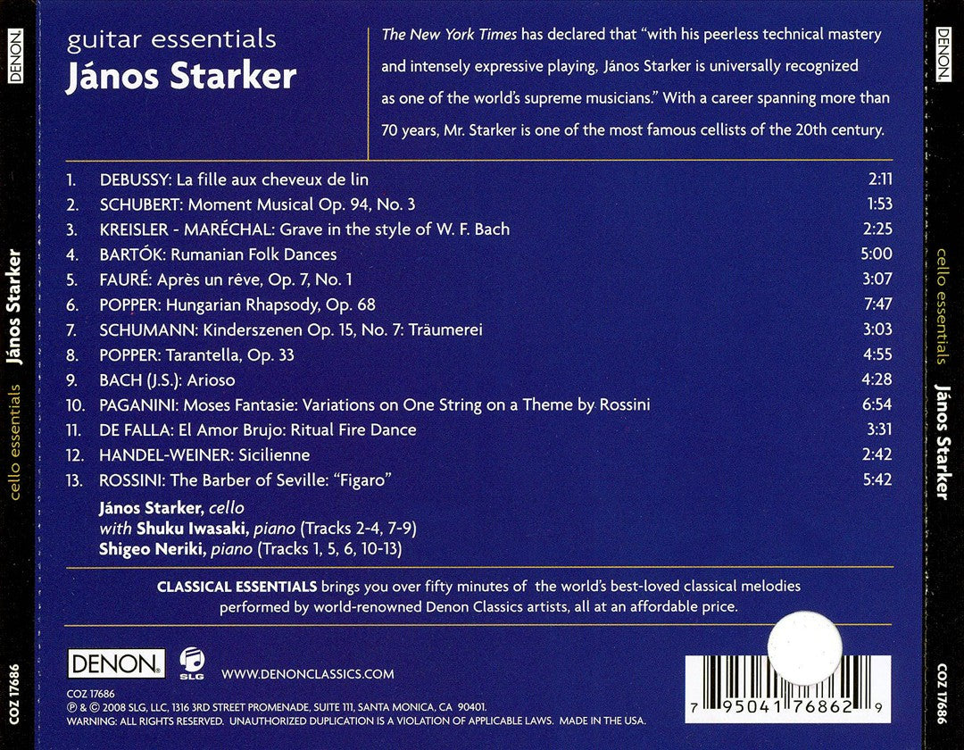 Cello Essentials: The World's Greatest Cello Music cover art