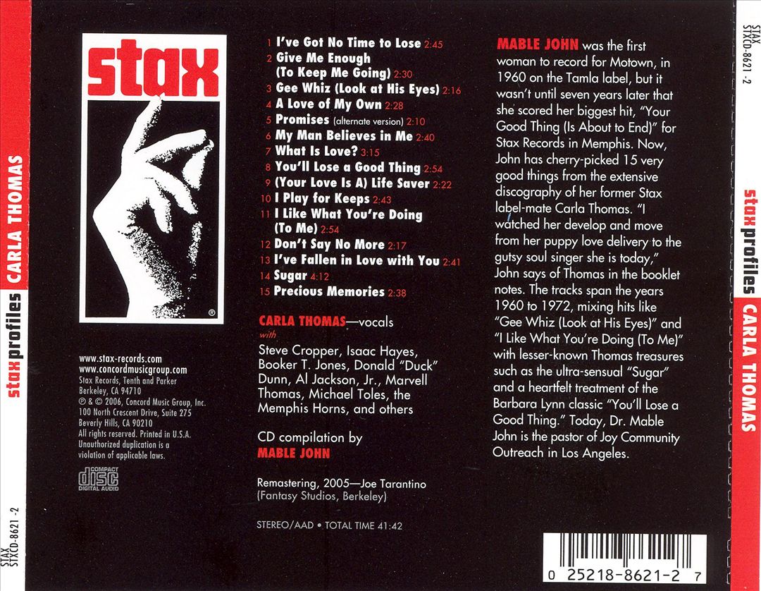 Stax Profiles cover art