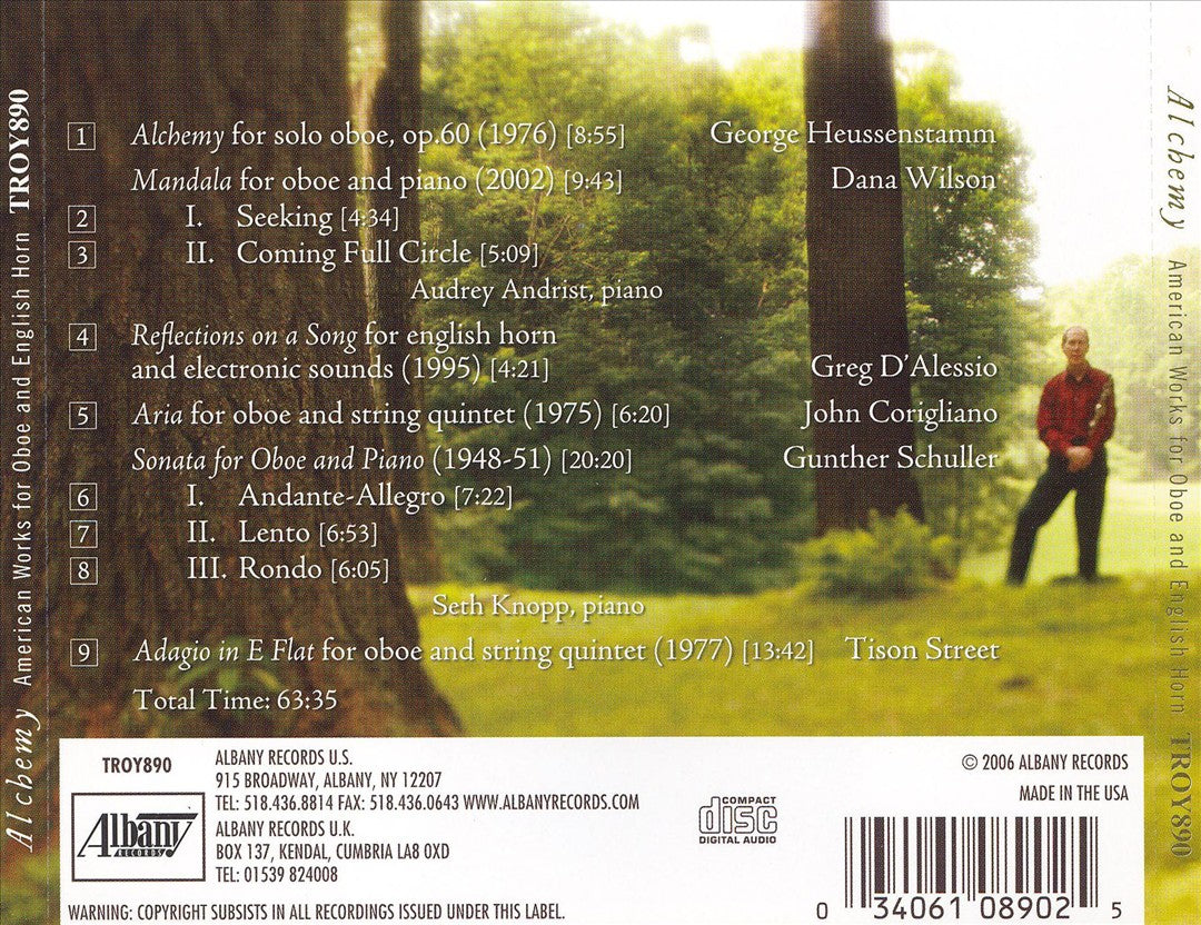Alchemy: American Works for Oboe and English Horn cover art