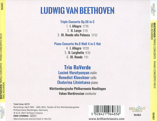 Beethoven: Triple Concerto; Piano Concerto No. 0 cover art