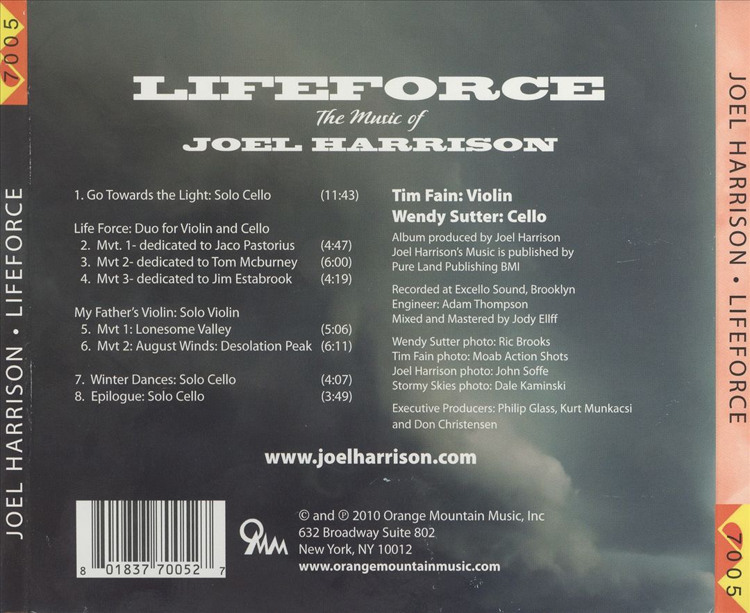 Lifeforce: The Music of Joel Harrison cover art