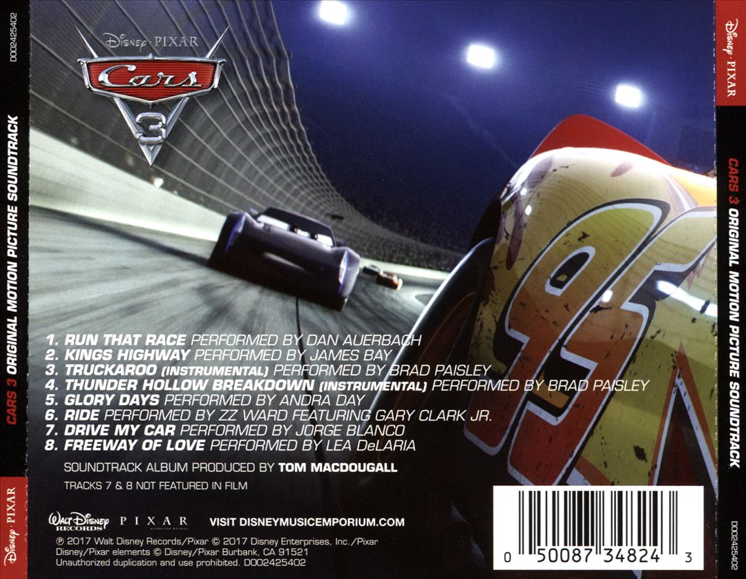Cars 3 [Original Soundtrack] cover art