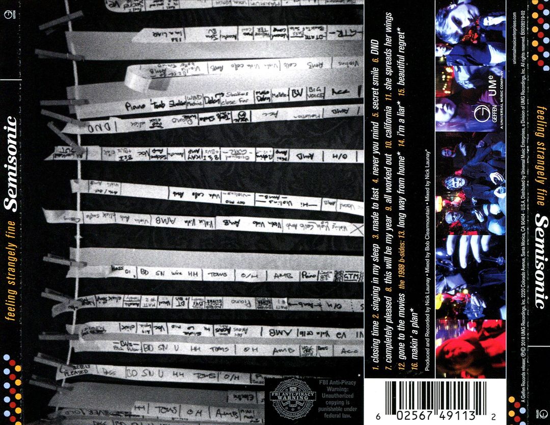 Feeling Strangely Fine [20th Anniversary Edition] cover art