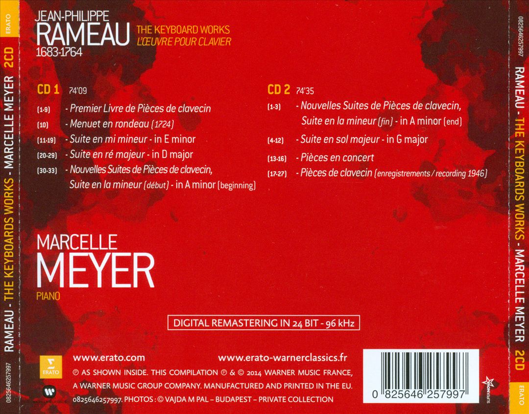 Jean-Philippe Rameau: The Keyboard Works cover art