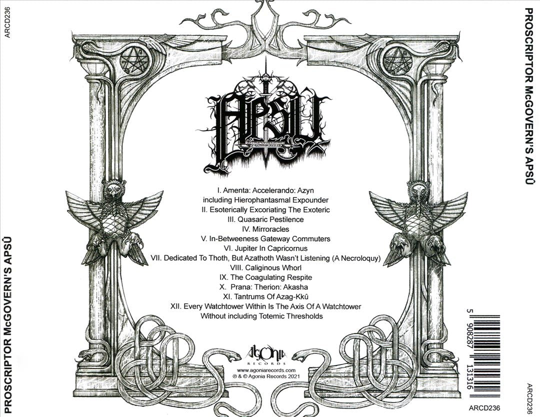 Proscriptor McGovern's Apsû cover art