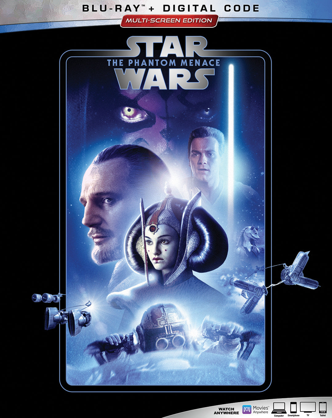 Star Wars: The Phantom Menace [Includes Digital Copy] [Blu-ray] cover art