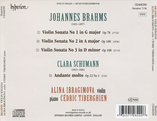 Brahms: Violin Sonatas cover art