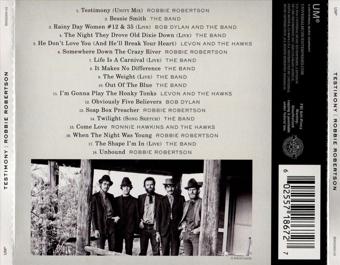 Testimony cover art