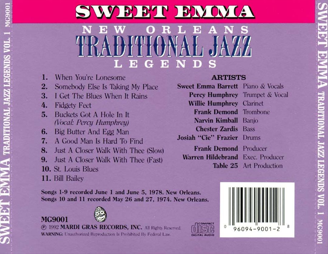 New Orleans Traditional Jazz Legends, Vol. 1 cover art