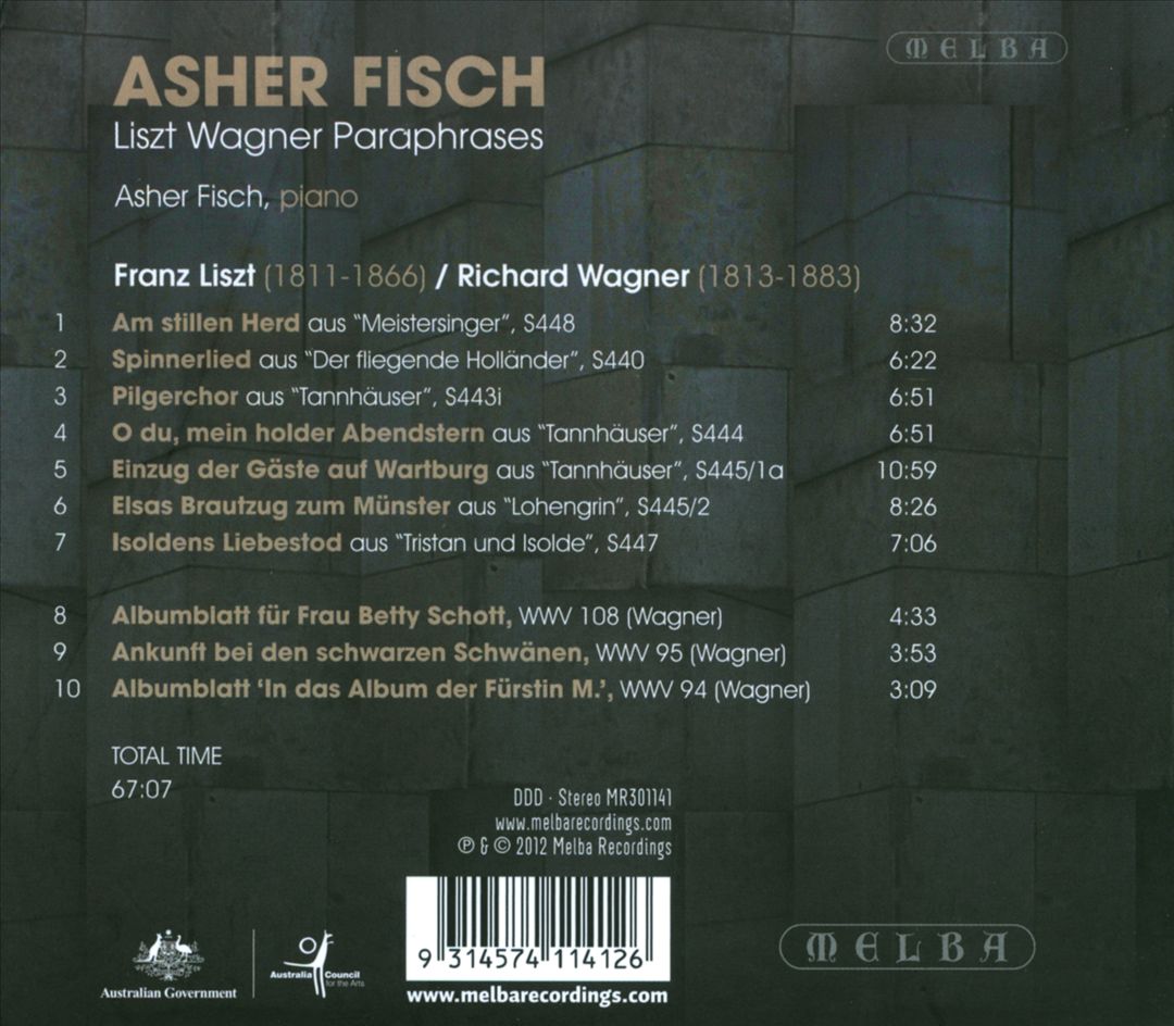 Liszt: Wagner Paraphrases cover art