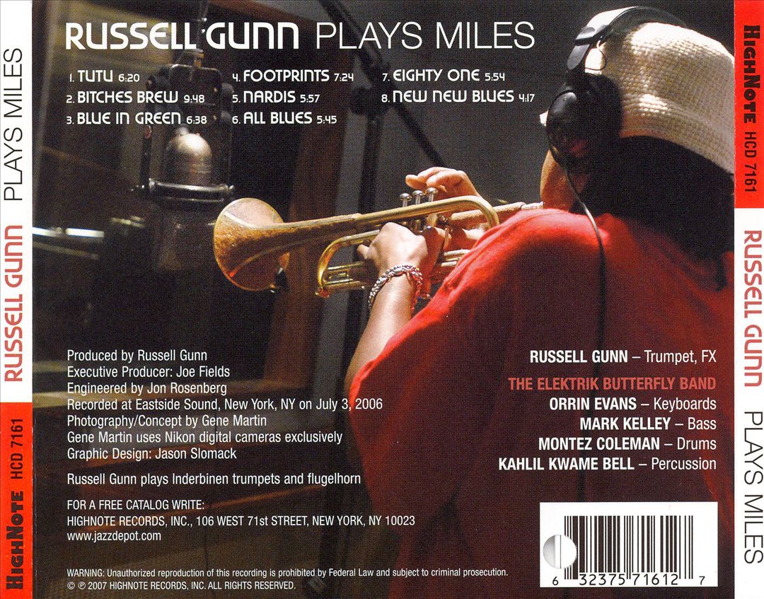 Russell Gunn Plays Miles cover art