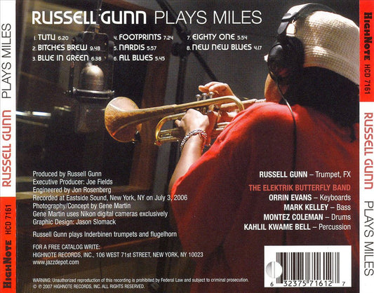 Russell Gunn Plays Miles cover art