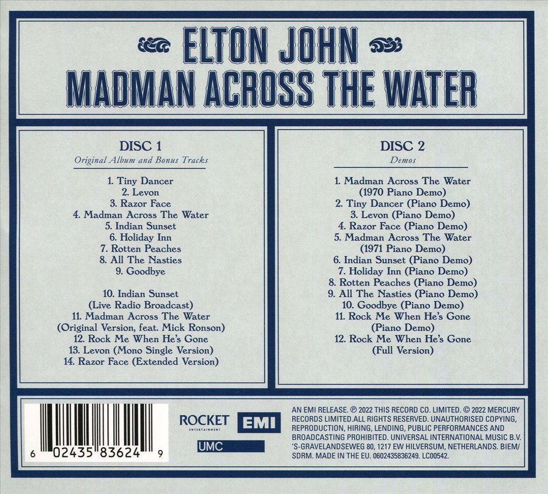Madman Across the Water cover art