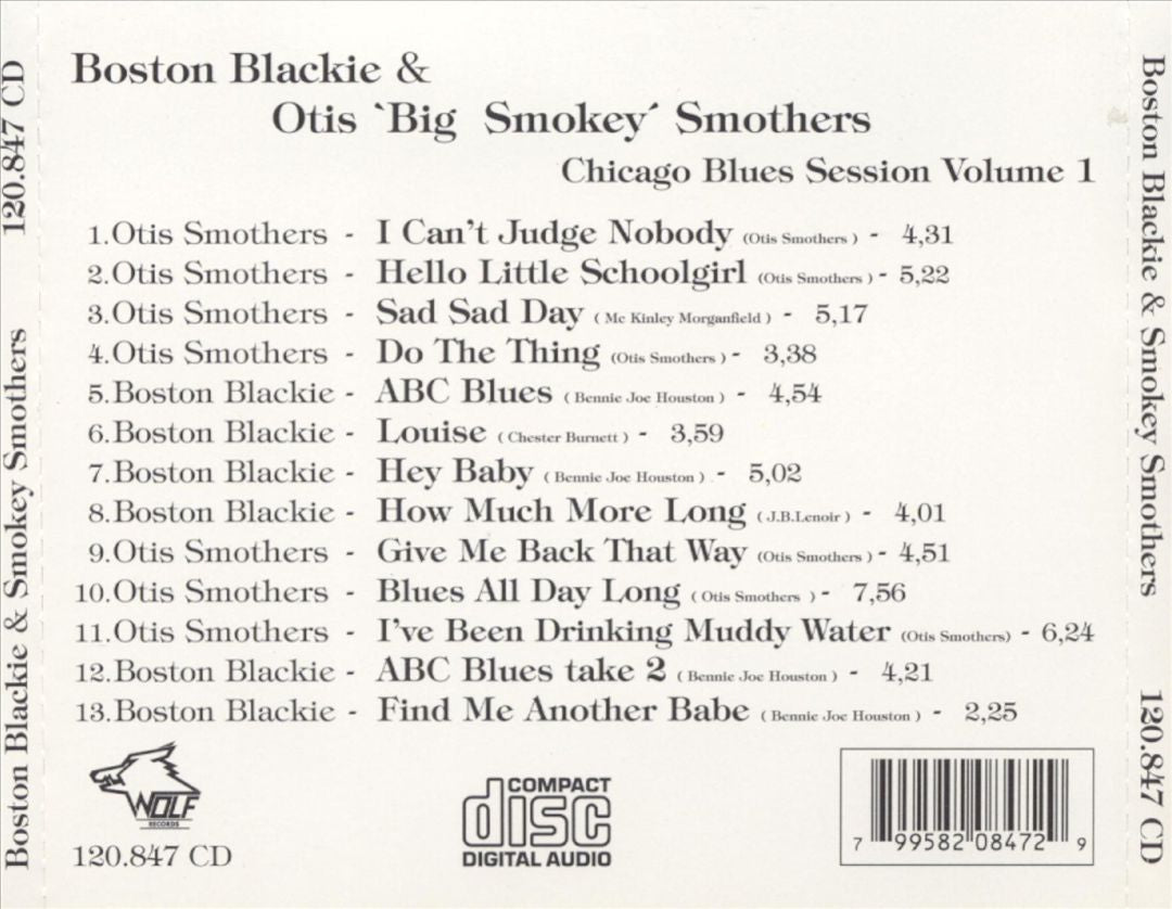 Chicago Blues Session, Vol. 1 cover art