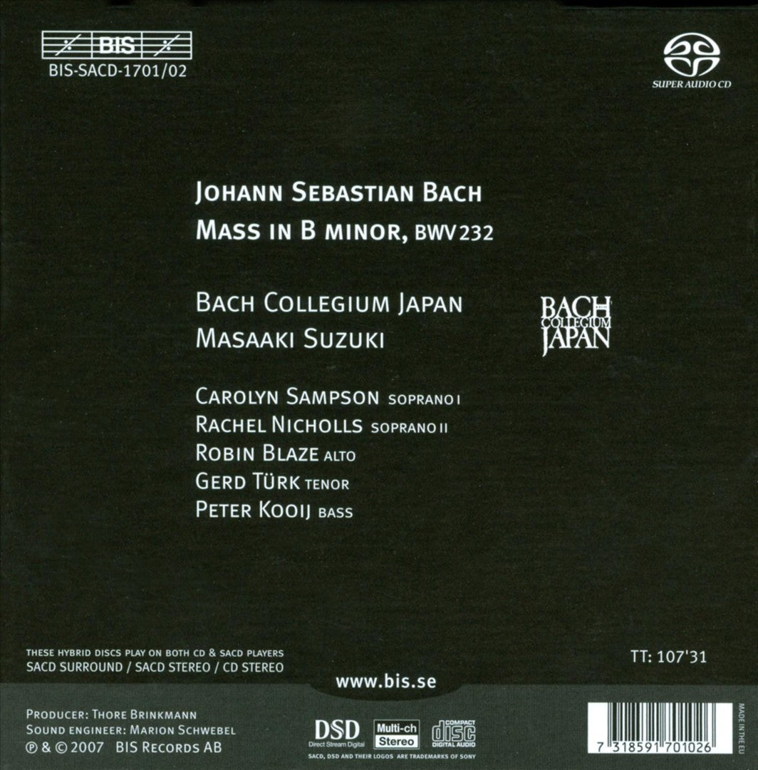 Bach: Mass in B minor  cover art