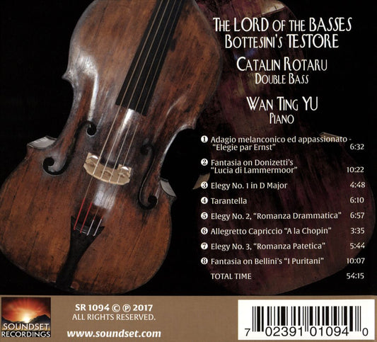 Lord of the Basses Bottesini's Testore cover art