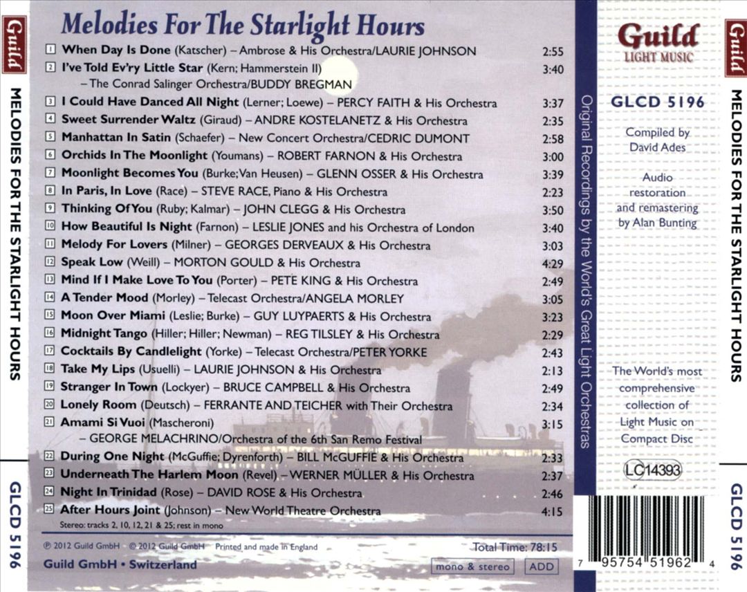 Golden Age of Light Music: Melodies for the Starlight Hours cover art