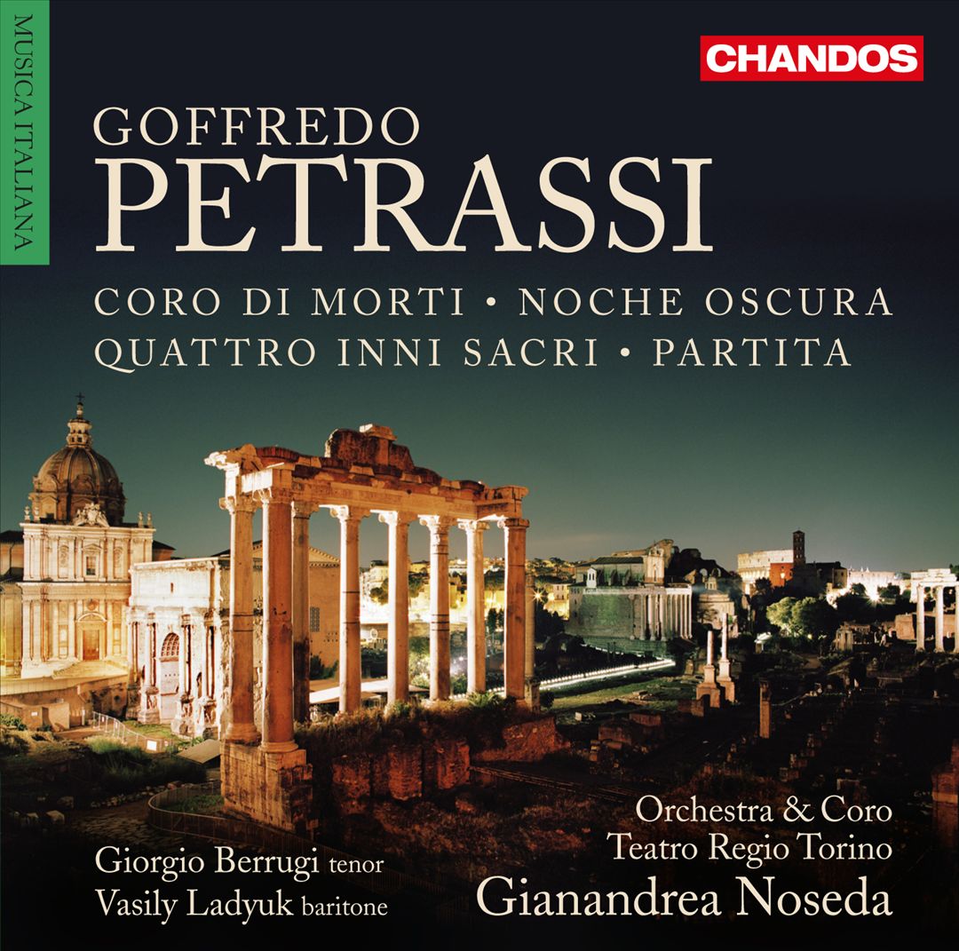 Goffredo Petrassi: Coro di Morti; Noche Oscura; Quattro inni Sacri; Partita cover art