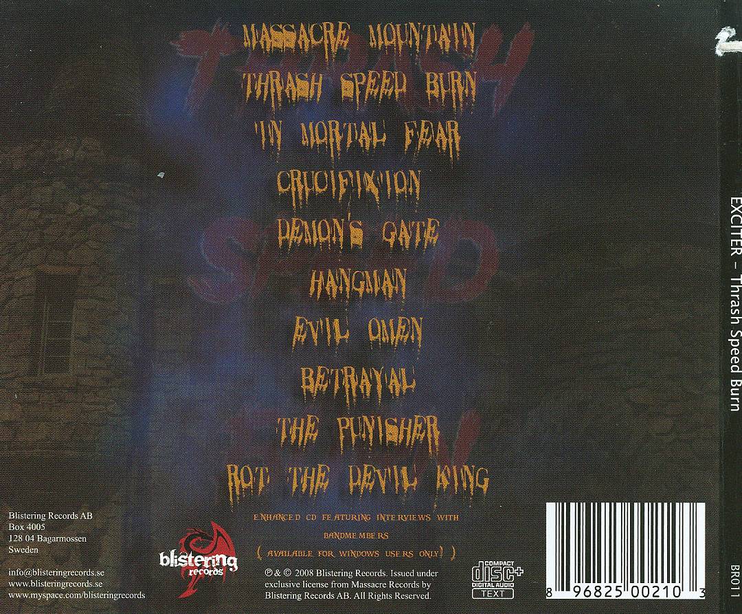 Thrash, Speed, Burn cover art